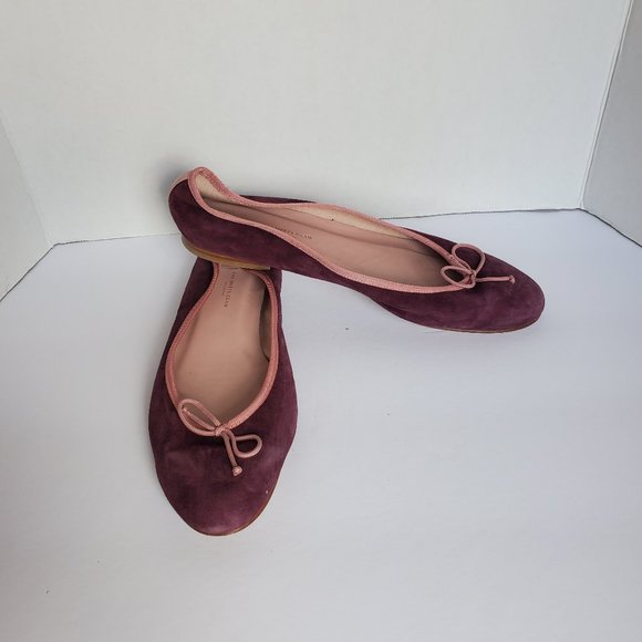 Margaux Burgundy and Pink Flats - Picture 1 of 10